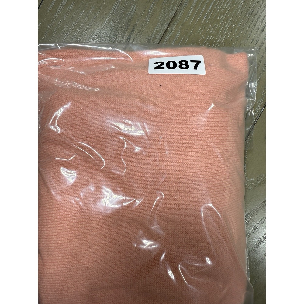 J Crew Cashmere Sweater Henley Medium Pink Y2K Retro Soft Preppy Classic - Picture 8 of 8